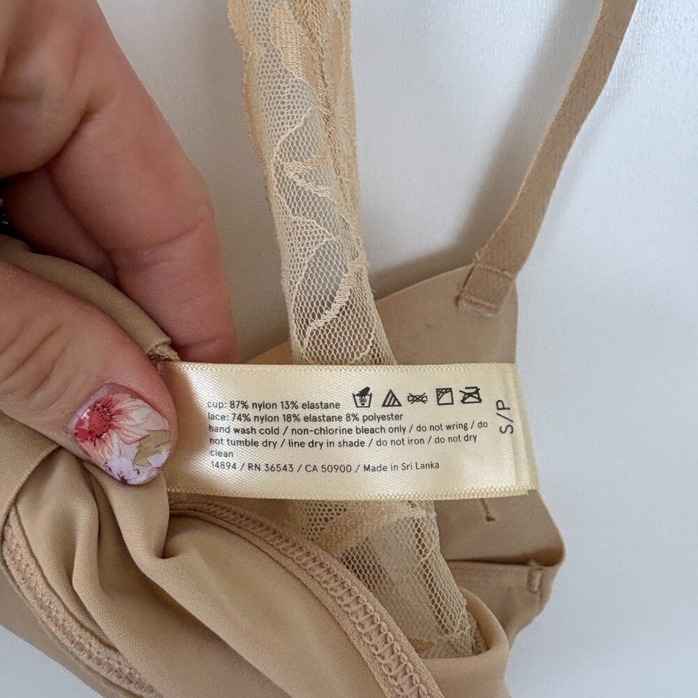 True & Co. True Body Triangle Lace Racerback Bra Sm - Picture 4 of 6